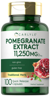 Carlyle Pomegranate Extract bottle for an easy daily wellness ritual.