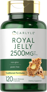 Carlyle Royal Jelly capsule bottle front for daily wellness routine