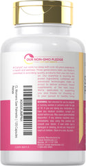 Close-up of Carlyle Saw Palmetto for Women capsules, easy-to-swallow daily supplement
