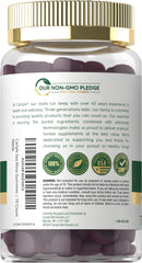 Carlyle Sea Moss Gummies flavor detail with strawberry-blueberry visuals