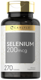 Carlyle Selenium bottle with 200 mcg dose for daily wellness