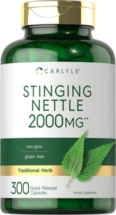 Carlyle Stinging Nettle Leaf Extract bottle and capsules for daily wellness