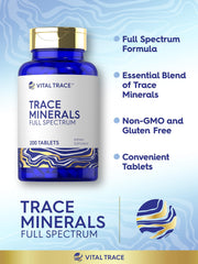Carlyle Trace Minerals tablets pouring from bottle into hand for easy dosing