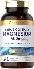 Carlyle Triple Magnesium Complex bottle front for daily magnesium support.
