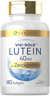 Carlyle Visi-Gold softgels bottle for daily eye support.