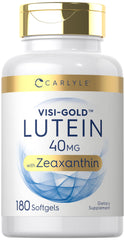 Carlyle Visi-Gold softgels bottle for daily eye support.