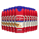 Carnation Evaporated Milk carton in resealable packaging for easy pantry storage.
