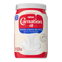 Carnation Instant Nonfat Dry Milk packaging ideal for pantry storage