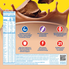 Carnation Light Start packets with scoop ready to mix into milk