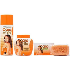Caro White Set-3 cream pump highlights quick absorption and a soft finish.