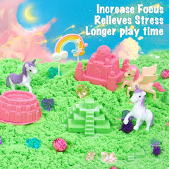 Carolart unicorn castle moulds for creative castle-building play