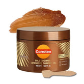 Carroten Gold Shimmer Tanning Gel bottle offers even application for a bronzed glow.