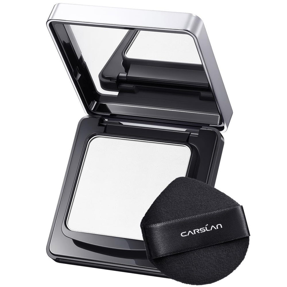 CARSLAN waterproof powder compact with translucent finish for all-day oil control.