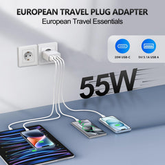 CARZONJX 55W USB-C port delivers fast charging for modern devices on the go.