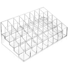 Casafield 40-slot lipstick organizer front view keeps lipsticks neatly arranged for quick access.