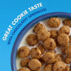Bowl of Cascadian Farm Cookie Crunch Cereal ready for family crunch