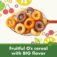 Cascadian Farm gluten-free Fruitful O's as a quick snack option.