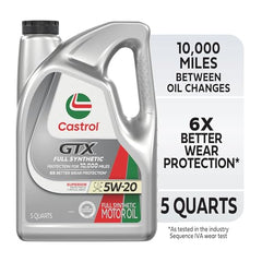 Castrol GTX full synthetic 0W-20 pack-3 front highlights value for multiple engines
