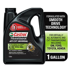 Castrol Transmax ATF/CVT Universal bottle and pour spout enabling quick top-offs and precise dosing.