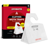Catchmaster clothing moth traps in XL hardwood design for discreet closet protection.