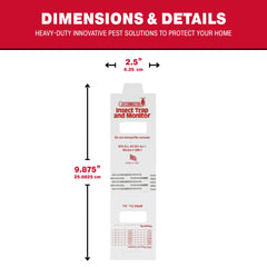 Catchmaster traps folded into a tunnel protect adhesive in dusty areas.