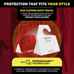 Catchmaster odorless pheromone technology product image, attracts moths quietly for discreet monitoring.