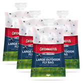 Catchmaster Pro Series outdoor fly trap with no-mess lid ready for outdoor setup.