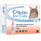 Catego for Cats rounded applicator tip enables precise topical application.