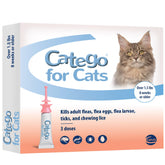 Catego for Cats applicator tip enables easy skin application and flea protection.