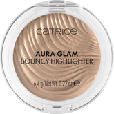 Catrice Aura Glam Bouncy Highlighter packaging with vegan cruelty-free branding and clean design.