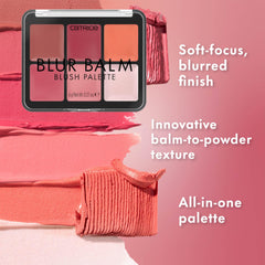Catrice Blur Balm Blush Palette glow toppers highlight the cheeks with added radiance.