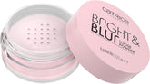 Catrice Bright & Blur loose powder in soft pink tin for a soft-focus finish.