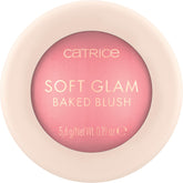 Catrice Soft Glam Baked Blush Midnight Berry powder for radiant daytime glow.