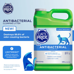Cat's Pride odor-control litter closeup highlighting quick absorption