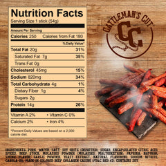 Close-up of slow-smoked sausage texture from Cattleman's Cut