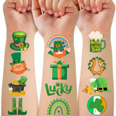 CAVALATAT shamrock tattoo for kids, quick fun party accent and easy removal.
