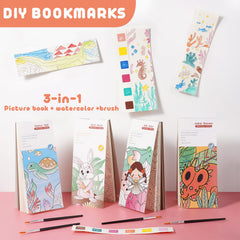 Close-up of Cavnewt water-activated blocks with a kid-friendly brush.