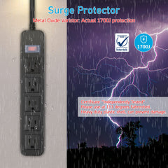 CCCEI 5ft flat-plug extension cord for outdoor setup