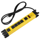 CCCEI heavy-duty power strip with six outlets, ideal for powering multiple workshop tools.
