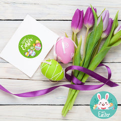 Ccswybf colorful sticker set features floral and egg motifs for crafts.