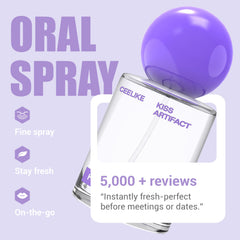CEELIKE Oral Spray dual cooling image emphasizes refreshing sensation with every spray.
