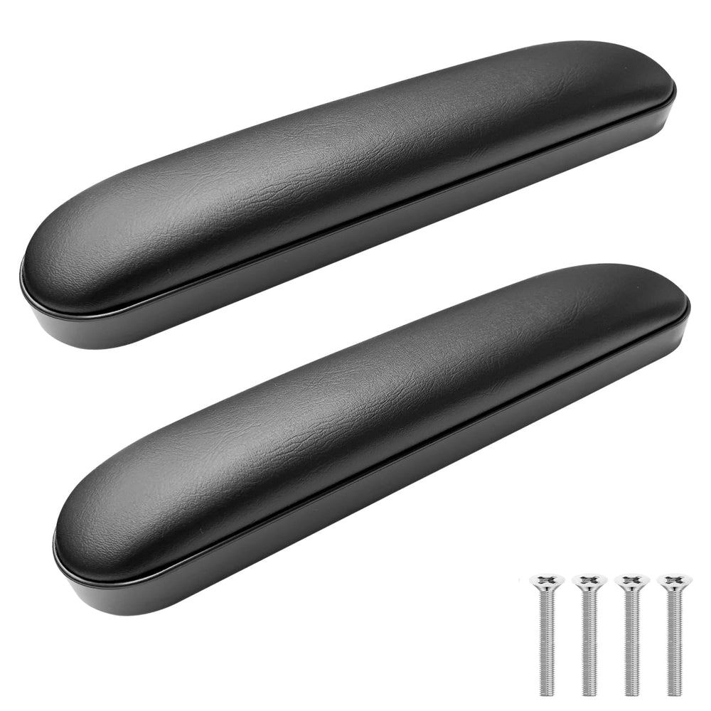 Cejiuga armrest pad close-up in black leather for comfort