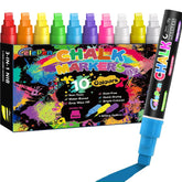Celepen window markers in neon colors for vibrant car windows and glass surfaces.