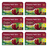 Celestial Seasonings Cinnamon Apple Spice tea box on a shelf ready to brew