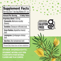 Celestial Seasonings Sleepytime Wellness Detox Tea bag steeping for a calming, caffeine-free wind-down