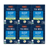 Celestial Seasonings TeaWell Sleep box shows melatonin blend for bedtime routine.