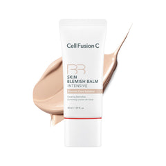 Cell Fusion C Skin Blemish Balm No.23 bottle close-up showing lightweight coverage for sensitive skin