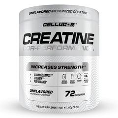 Cellucor Cor-Performance Creatine Monohydrate tub front supports strength and recovery