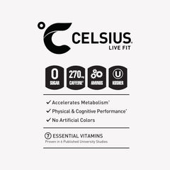 Celsius Essentials Sparkling Grape Slush frosted glass serving scene