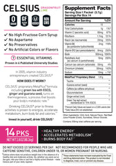 Celsius On-The-Go Cranberry Lemon packet with refreshing flavor and energy.